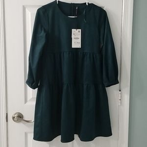 Zara faux suede dress